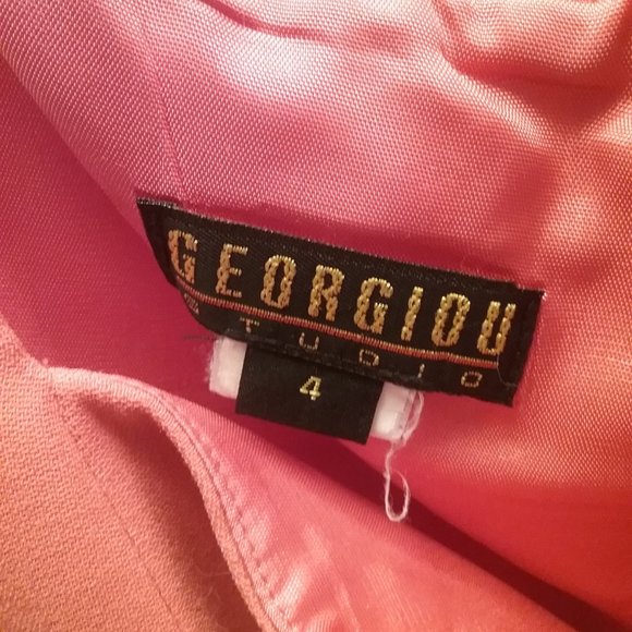 GEORGIOU STUDIO Y2K Sleeveless Dress and Matching Jacket Size 4 - Picture 2 of 6